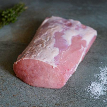 Uckermärker Duroc Schweinerücken Schweinelachs Stueck