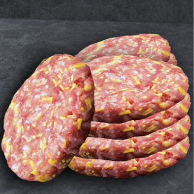 cheddar cheese patty